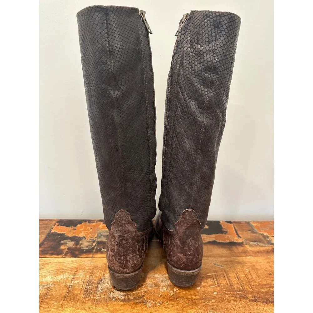 Vintage Matisse Leather Cowboy Boots Sz 10‎ Rare Two Tone Western High End $400